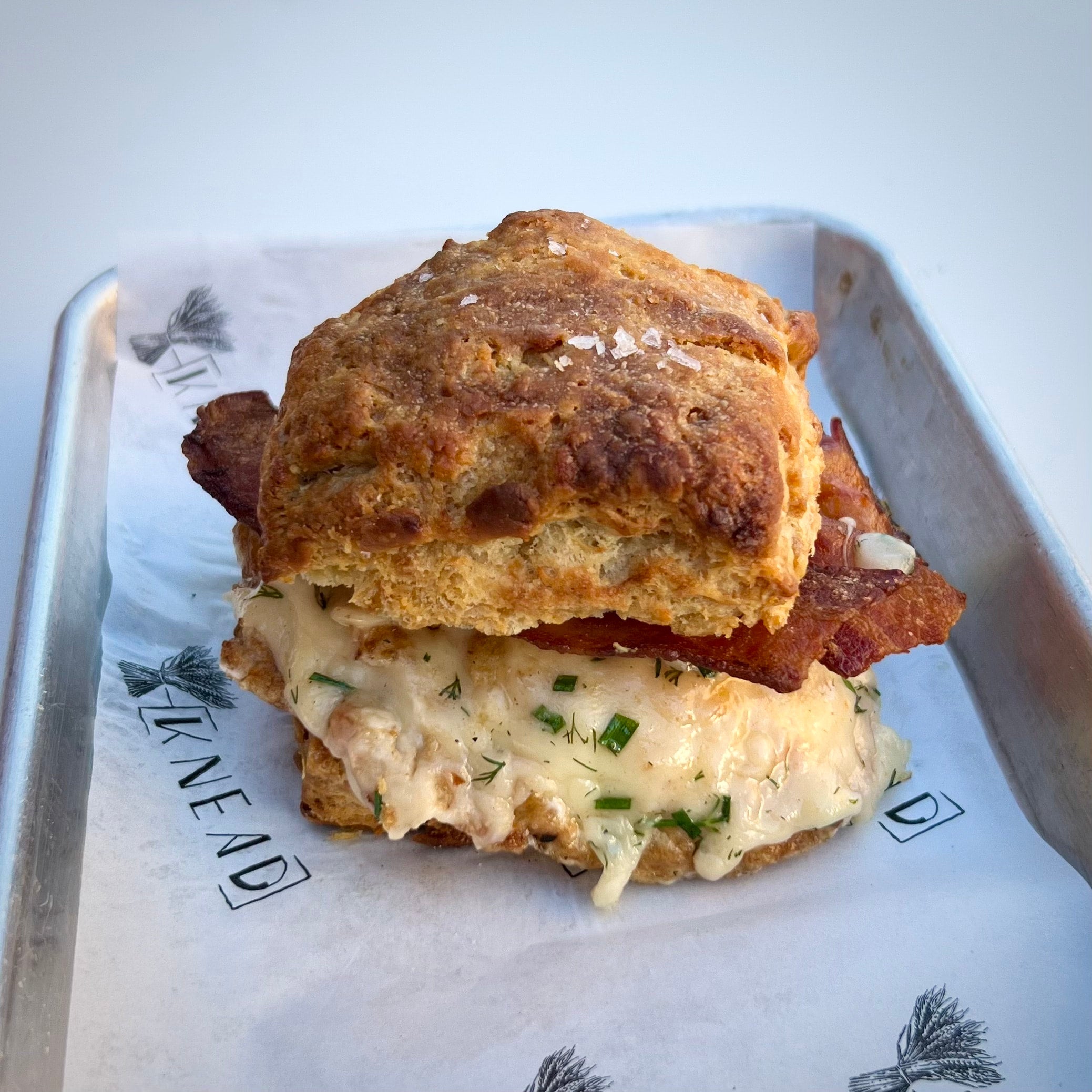 Sourdough Buttermilk Biscuit Breakfast Sandwich (Weekends Only) KNEAD